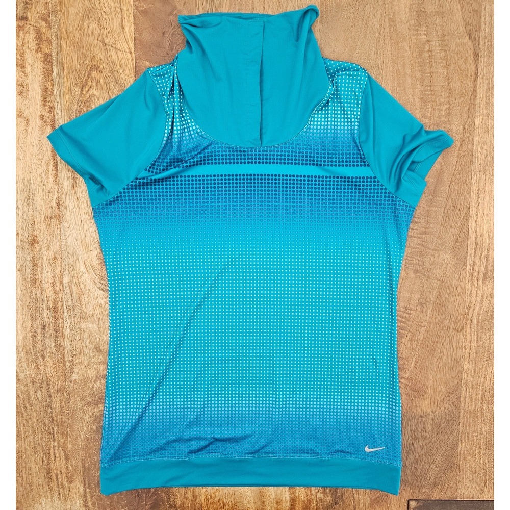 Nike Golf Tour Performance Polo Women's M Teal Blue Dri-FIT Athletic - Picture 2 of 6